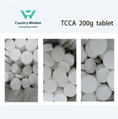 TCCA 200g hlora tablete, putojoša ātri šķīstoša sterilizējoša tablete
